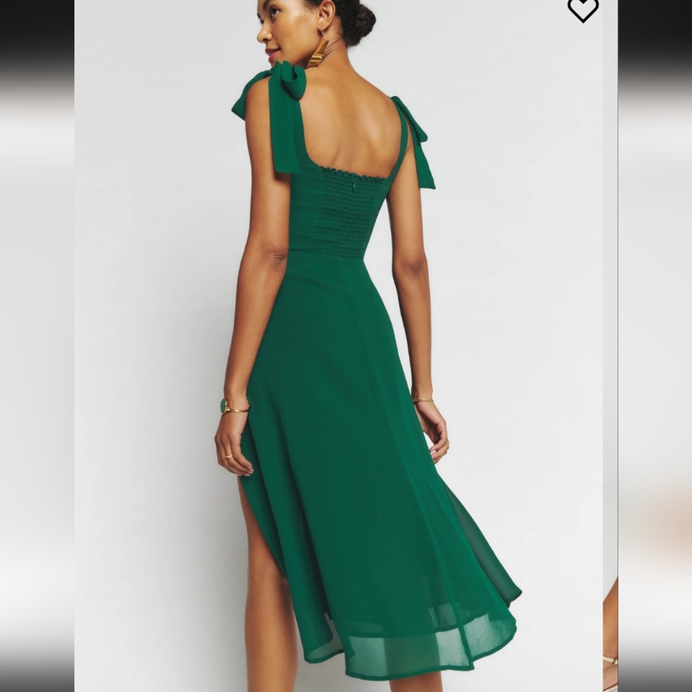 Reformation Twilight Dress in Green - Picture 2 of 10